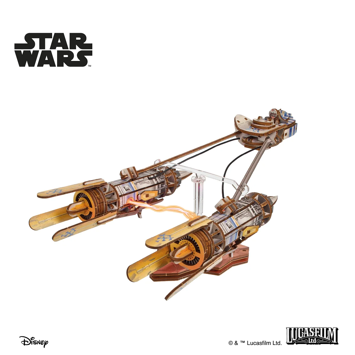 Podracer of Anakin Skywalker Star Wars 3D Wooden Puzzle UGEARS UGEARS UG-70273 - 9