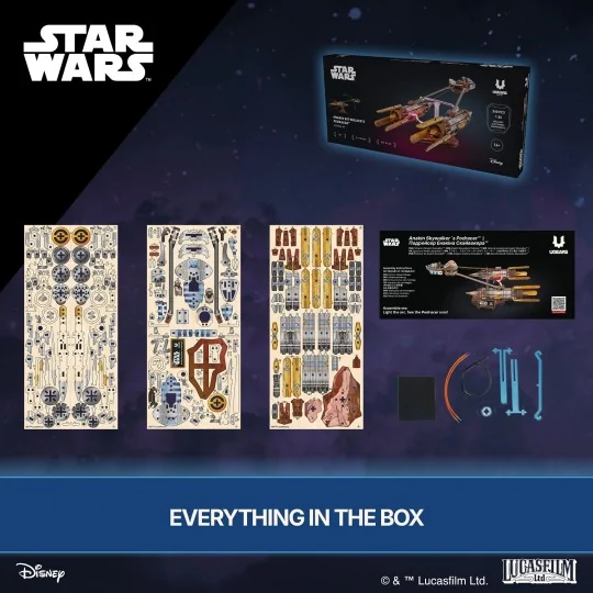 UG-70273-Podracer d’Anakin Skywalker Star Wars Puzzle 3D bois UGEARS - UG-70273