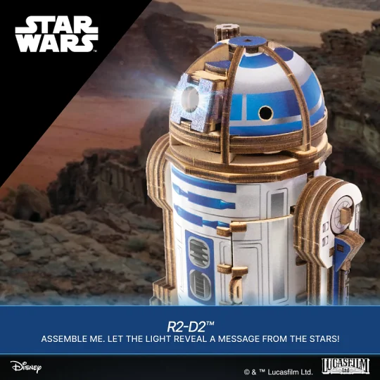 UG-70272-R2-D2 Star Wars Puzzle 3D bois UGEARS - UG-70272