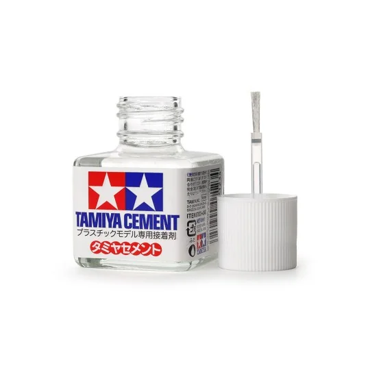 87003-Colle Polyester liquide Cement (40ml) Tamiya
