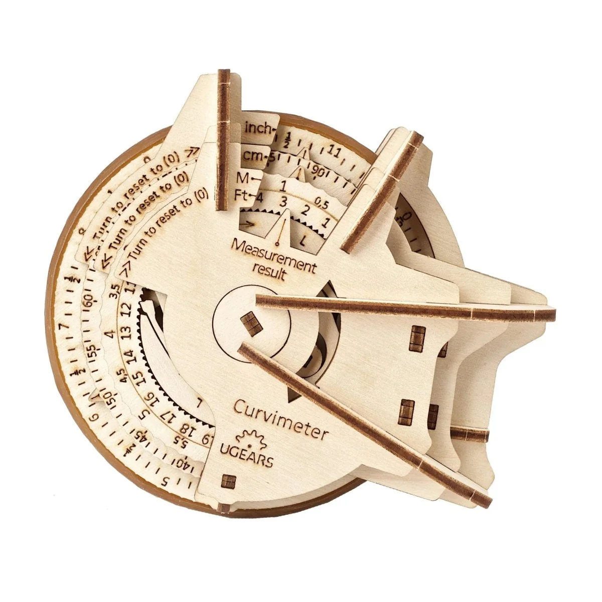Curvimeter - STEM 3D wooden puzzle UGEARS - UG-70138