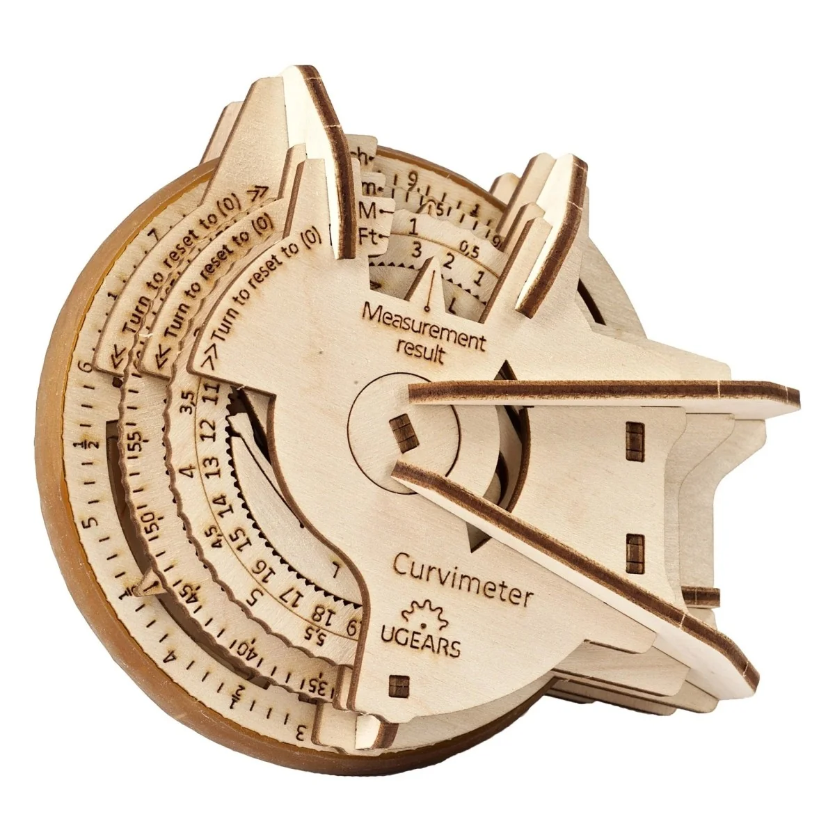 Curvimeter - STEM 3D wooden puzzle UGEARS - UG-70138