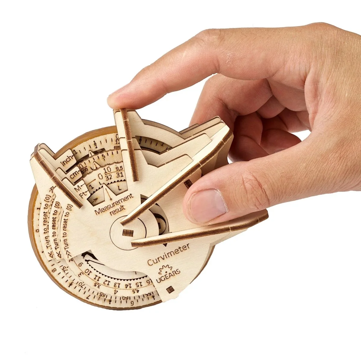 Curvimeter - STEM 3D wooden puzzle UGEARS - UG-70138