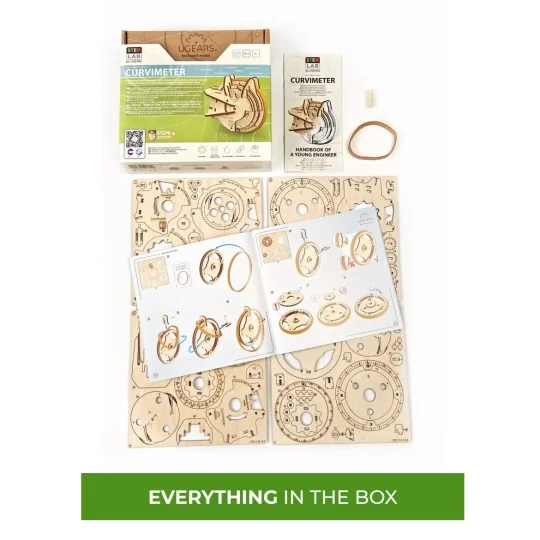 UG-70138-Curvimeter - STEM 3D wooden puzzle UGEARS - UG-70138
