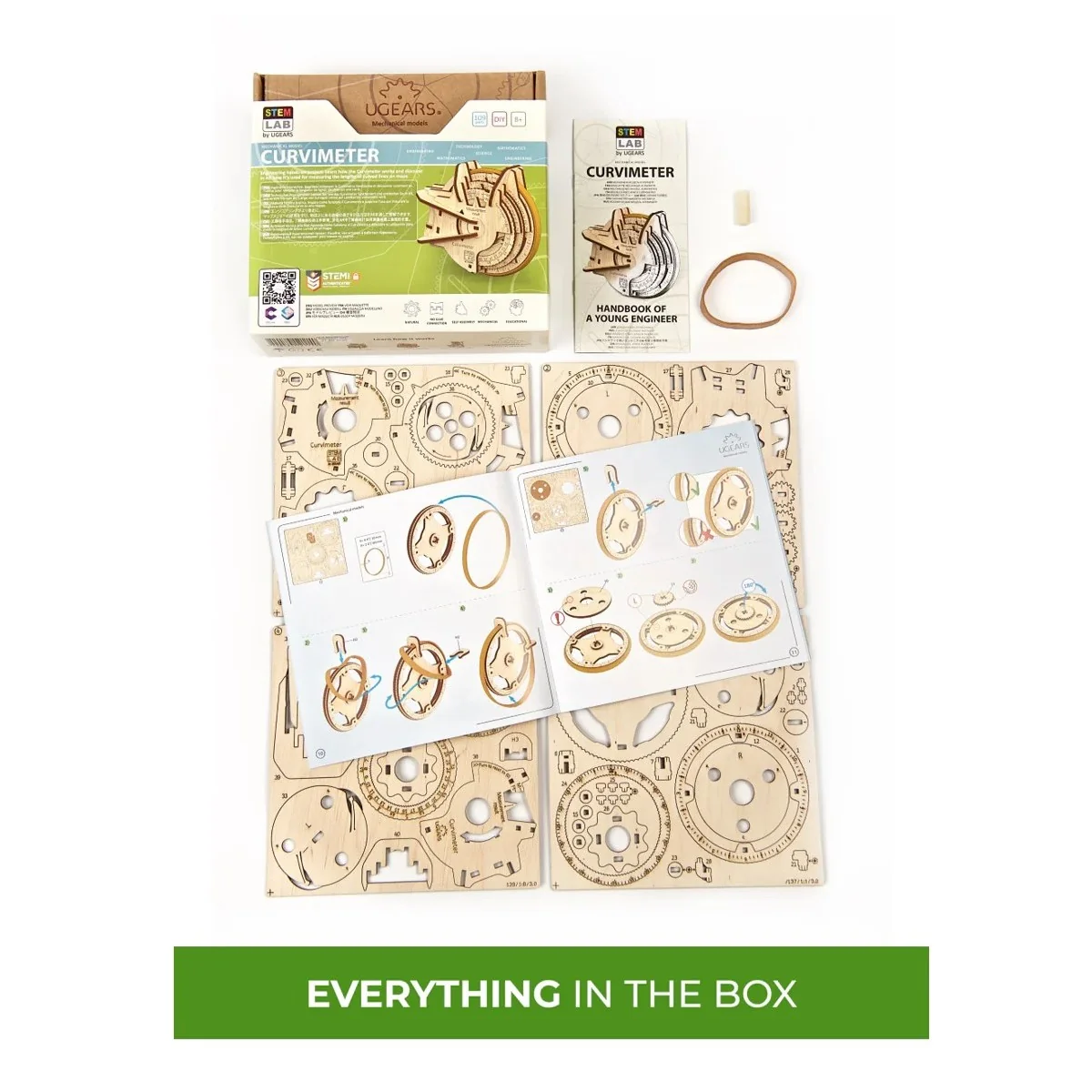 Curvimètre - STEM Puzzle 3D bois UGEARS - UG-70138 - UG-70138