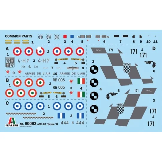 I90092-Rafale B aircraft 1/72 Italeri