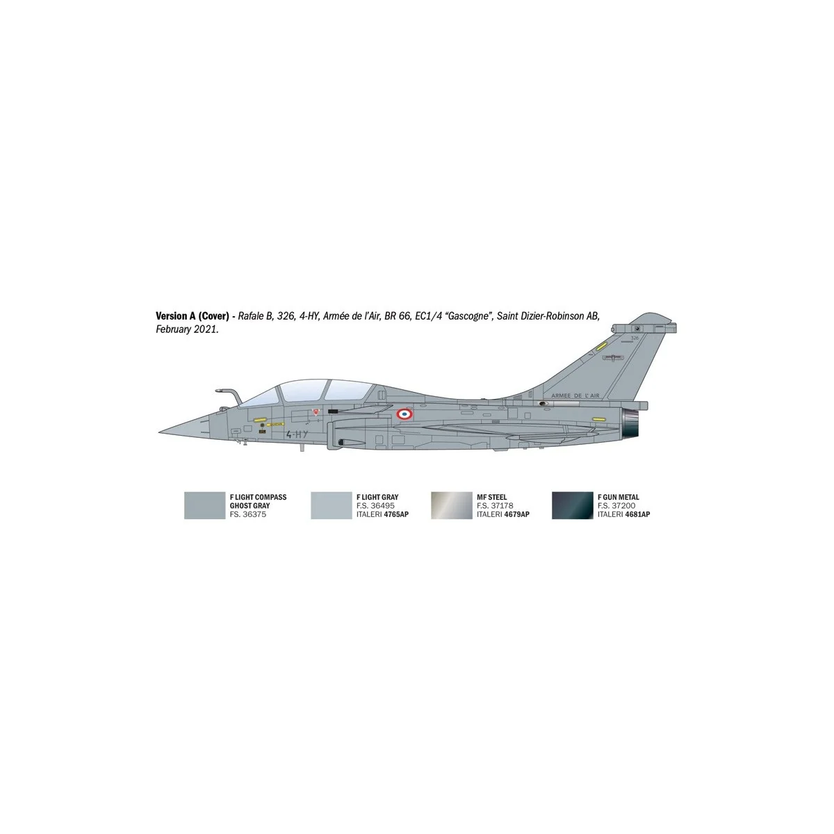 Rafale B plane 1/72 Italeri - I90092