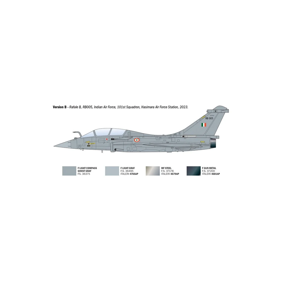 Avion Rafale B 1/72 Italeri - I90092