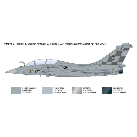I90092-Avion Rafale B 1/72 Italeri