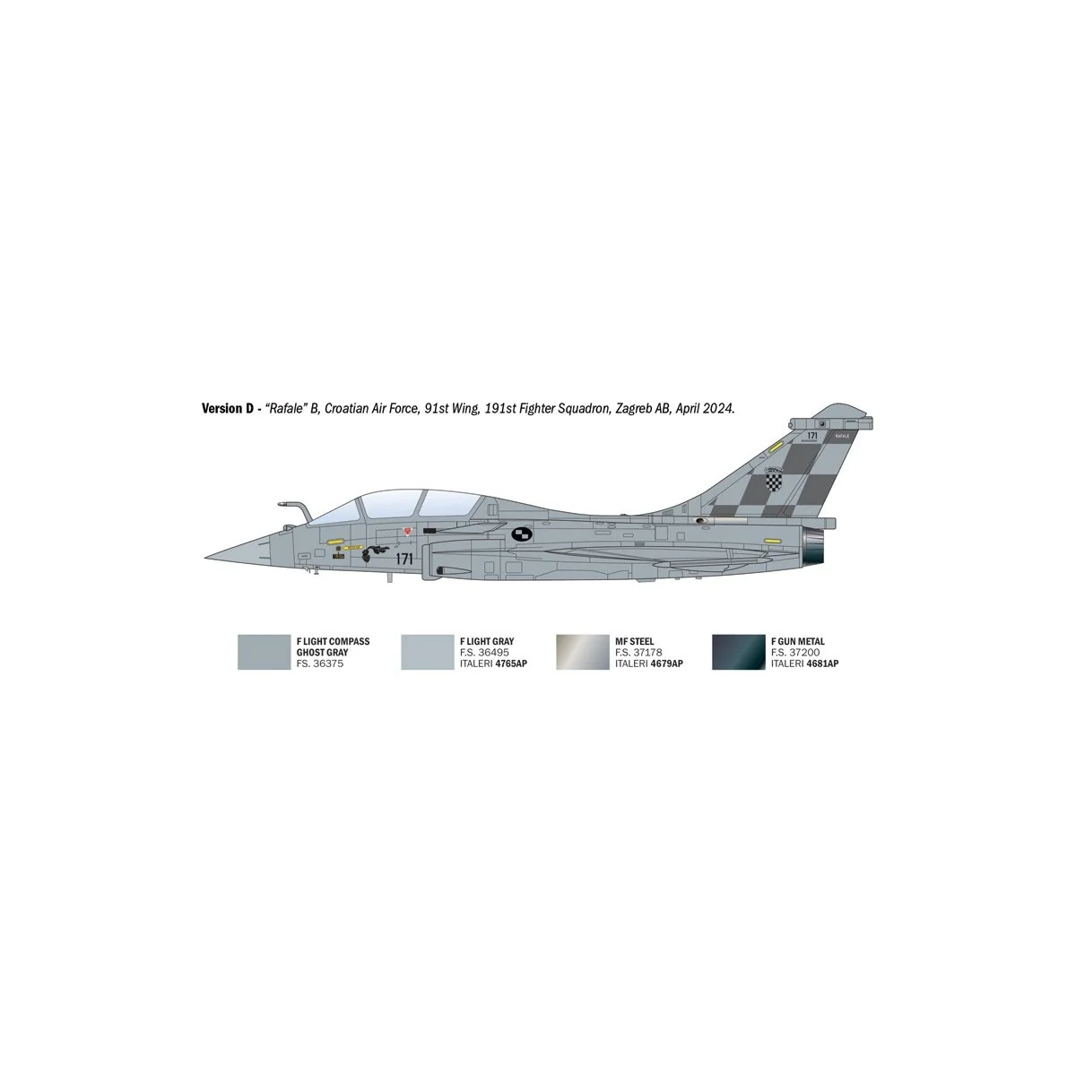 Avion Rafale B 1/72 Italeri - I90092 - I90092
