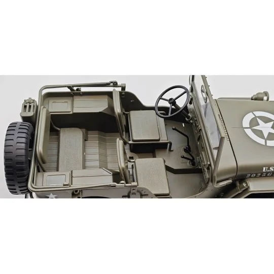 EZ-G2068-Military Jeep Willys 4WD with Lights 1/10 RTR E-Zee RC