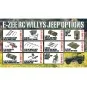 Military Jeep Willys 4WD with Lights 1/10 RTR E-Zee RC - EZ-G2068 EZ-G2068-Military Jeep Willys 4WD with Lights 1/10 RTR E-Zee RC - EZ-G2068