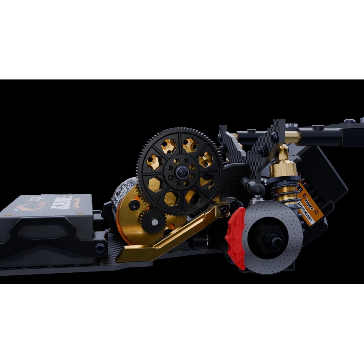 Voiture piste Drift OVER-D10 Combo + Carrosserie S15 1/10 KIT HobbyTech Hobbytech 8.OVER-D10.COMBS15 - 18