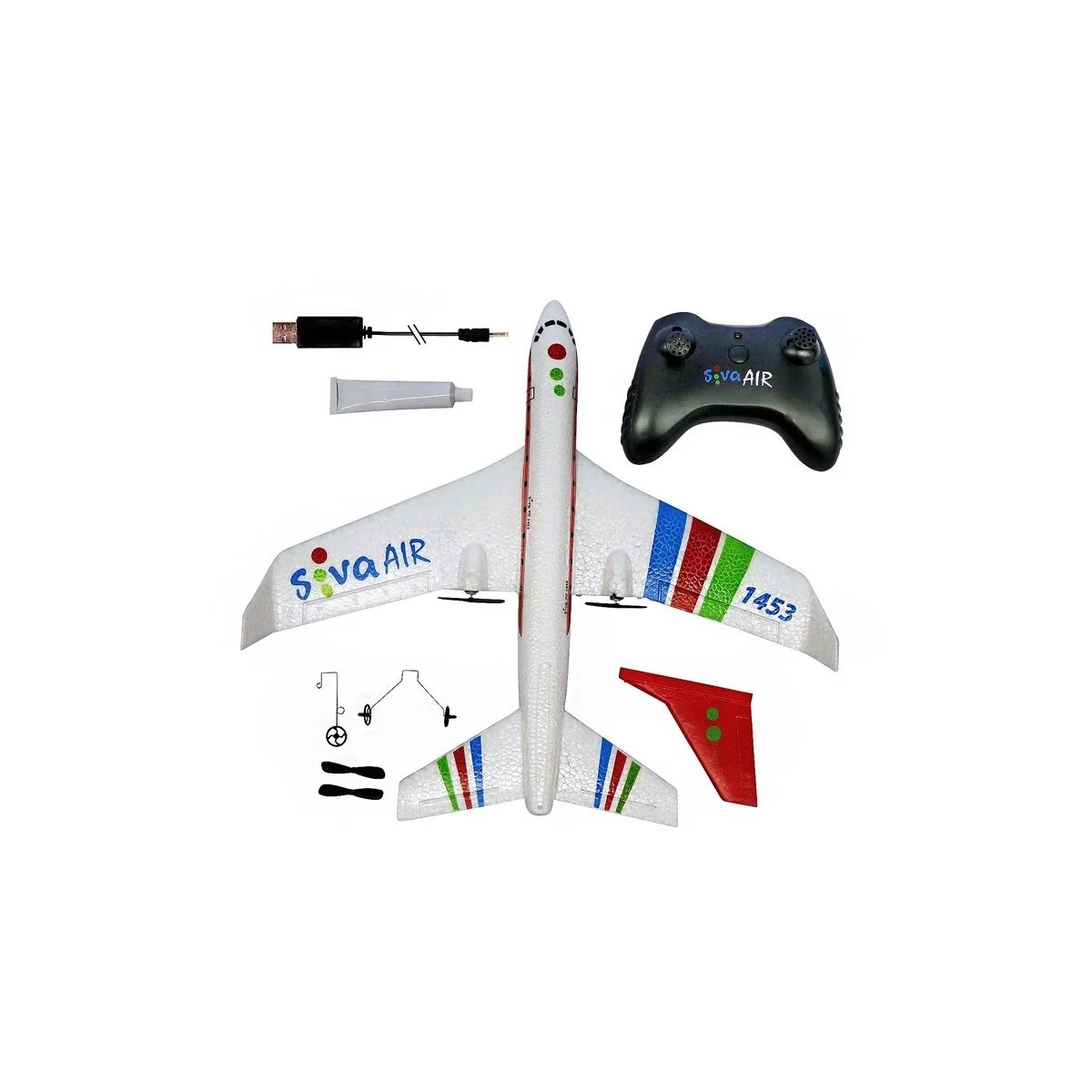 Siva Air 1453 RTF 2.4GHz radio-controlled airplane with gyroscope - SV-70155 Siva Air 1453 RTF 2.4GHz radio-controlled airplane with gyroscope - SV-70155