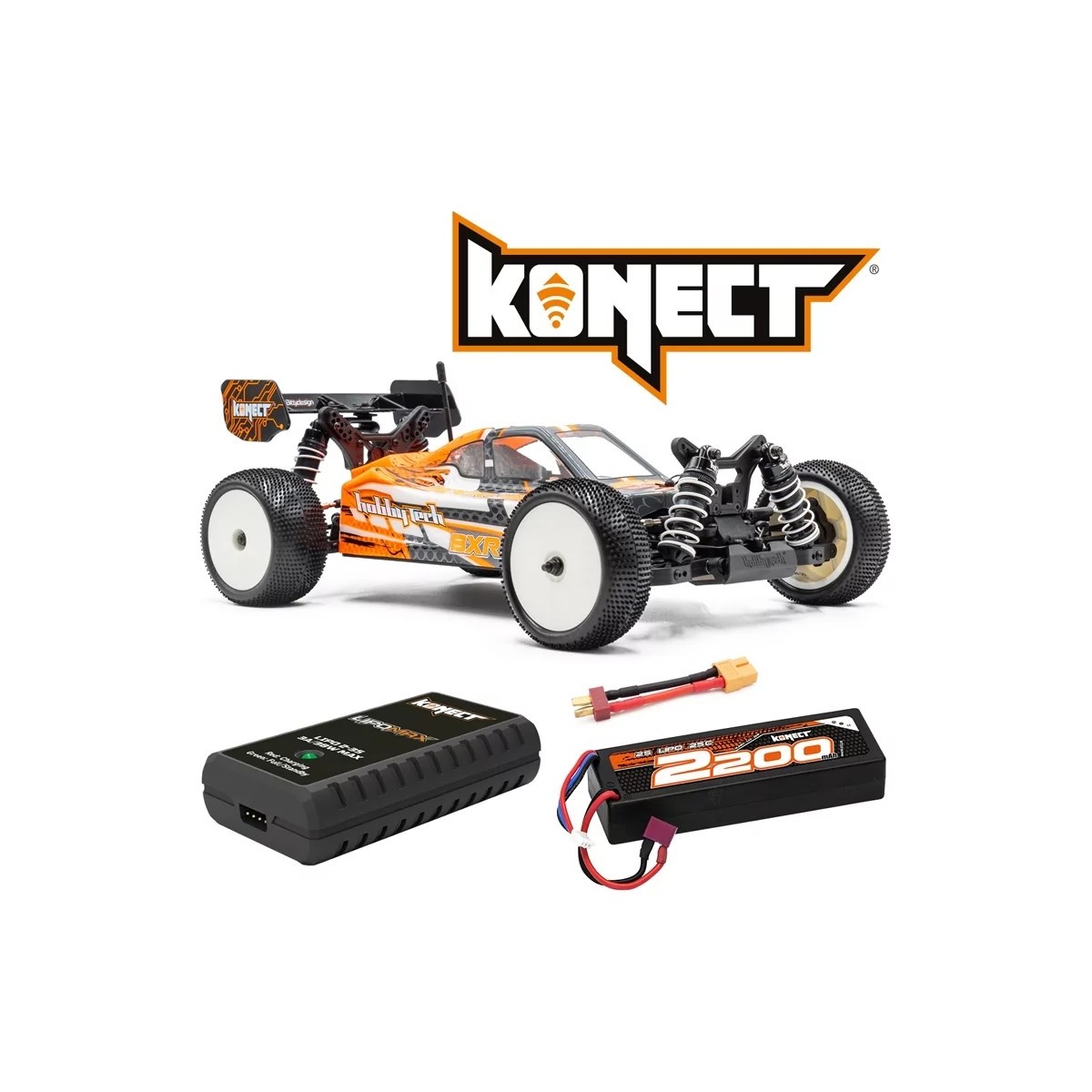 Buggy BXR S2 brushless 1/10 RTR HobbyTech + battery/charger - 1.B...