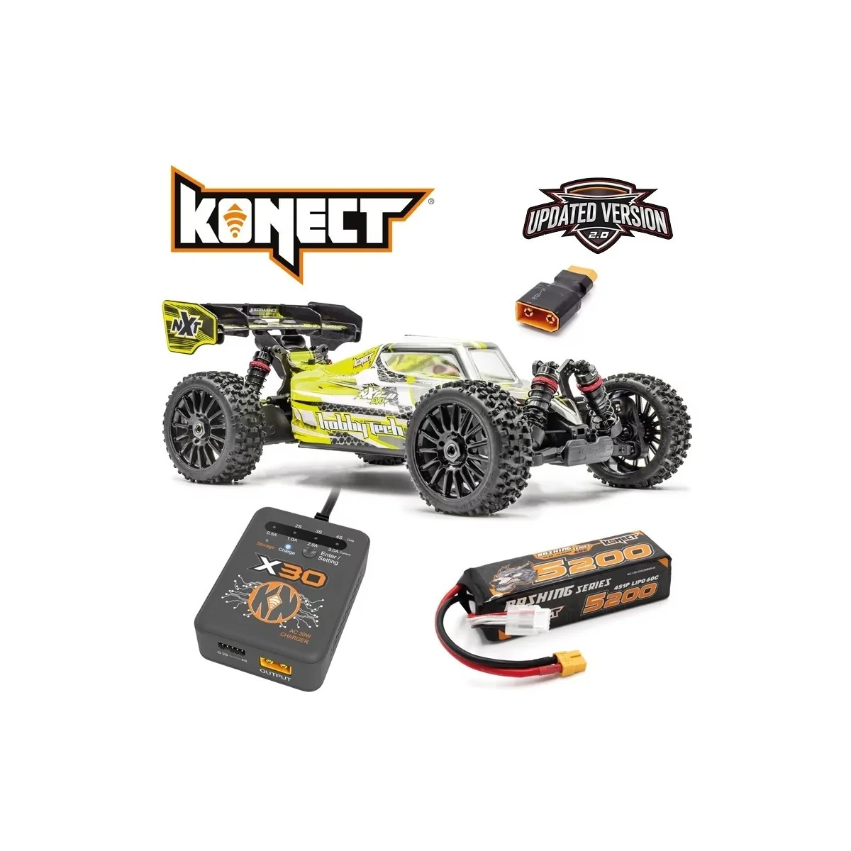 Pack Spirit NXT RR 2.0 brushless (Lipo 4S + Chargeur) 1/8 RTR Hobby...