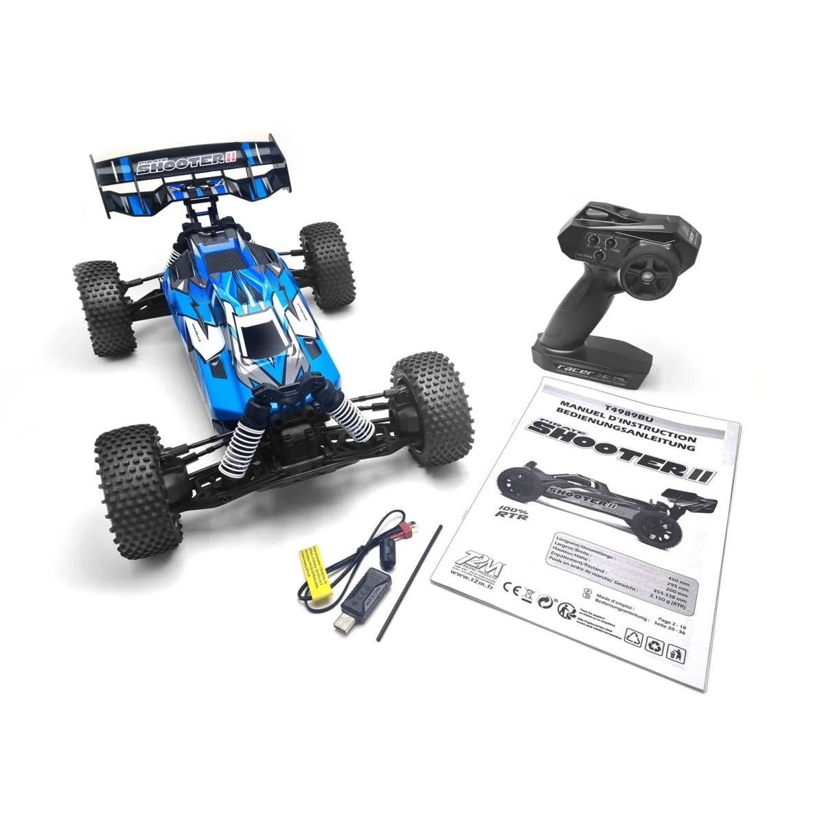 Pirate Shooter II Bleu RTR 4x4 2.4GHz T2M - T4989BU