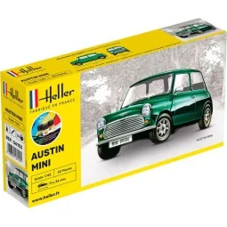 Austin Mini 1/43 Heller + colle et peintures - HEL-56153