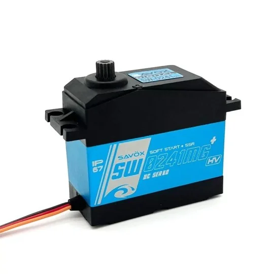SW-0241MG+-Servo étanche SW-0241MG+ jumbo 1/5 40kg  / 0,17sec 7.4V Savox