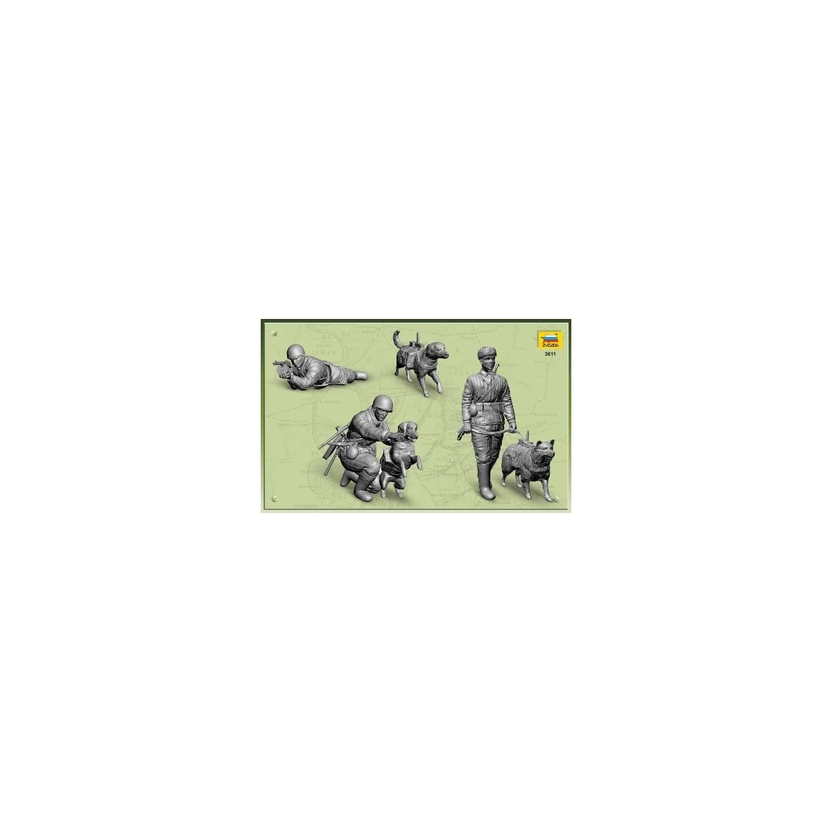 Chasseurs de Chars Russes avec chiens 1/35 Zvezda - Z3611 - Z3611 Chasseurs de Chars Russes avec chiens 1/35 Zvezda - Z3611 - Z3611