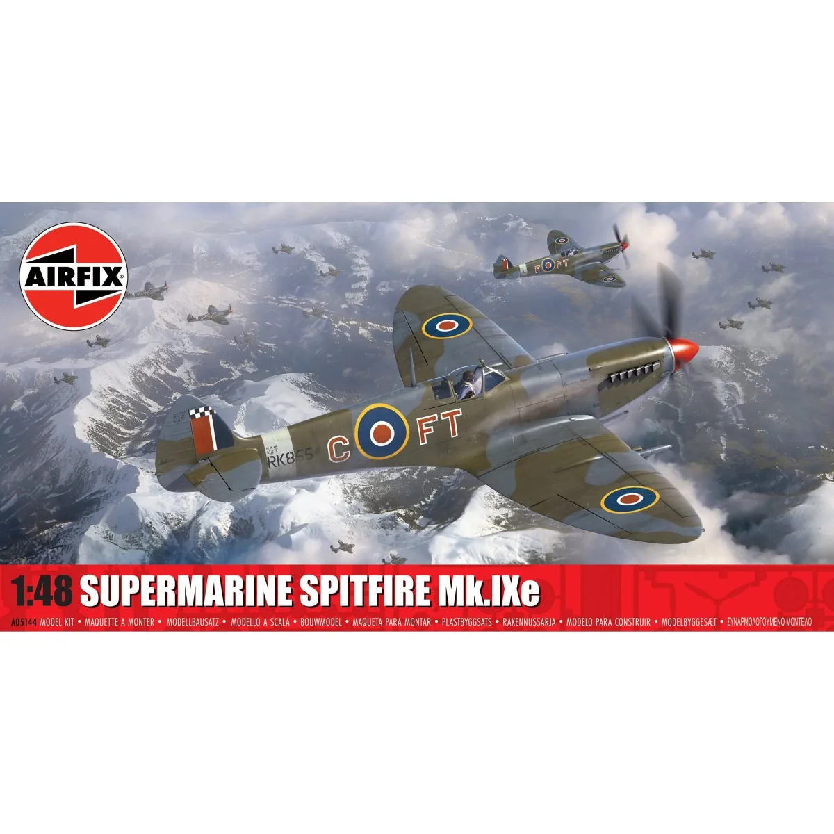 Supermarine Spitfire Mk.IXe 1/48 Model Airfix A05144 – RAF Aircraft...