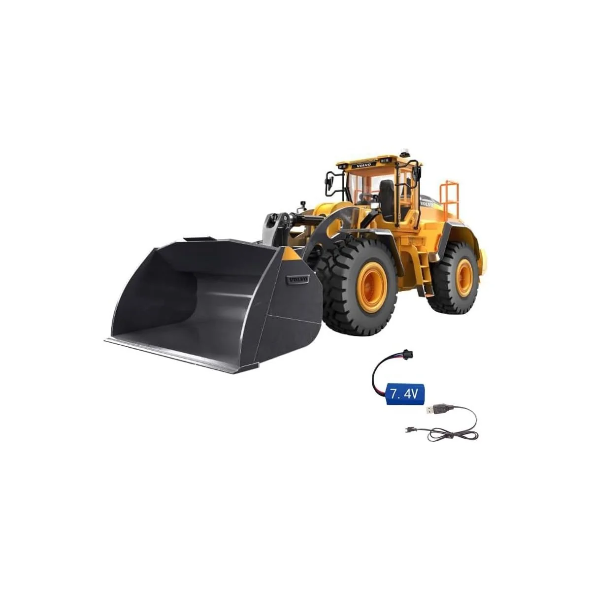 Chargeuse Volvo L260H 1/16 RTR Carson - Modèle métal avec son et lu...