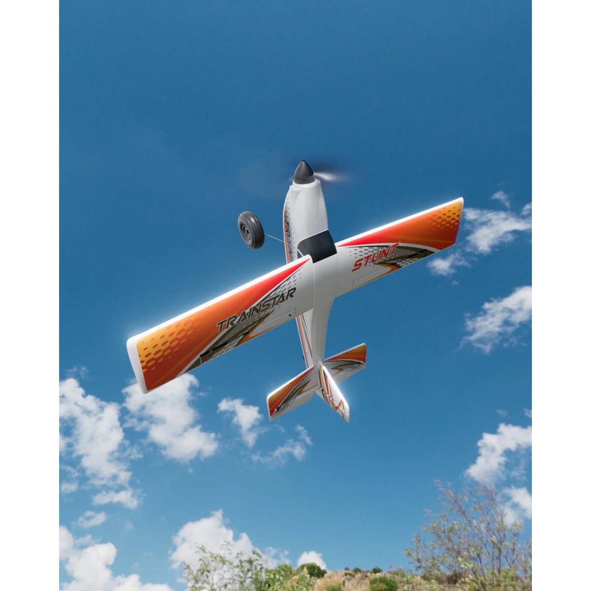 Avion RC Volantex TrainStar STUNT 500mm 4CH Brushless avec gyro RTF...