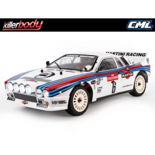 KB48840-Killerbody painted body shell for Lancia 037 Rally, 190 mm, 1/10 scale, Ref. 48840.