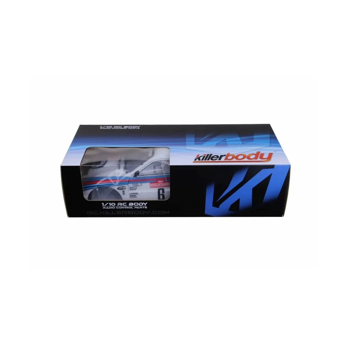 Killerbody painted body shell for Lancia 037 Rally, 190 mm, 1/10 sc...
