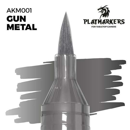 AKM001-Marqueur Playmarker Gun Metal - AK Interactive AKM001