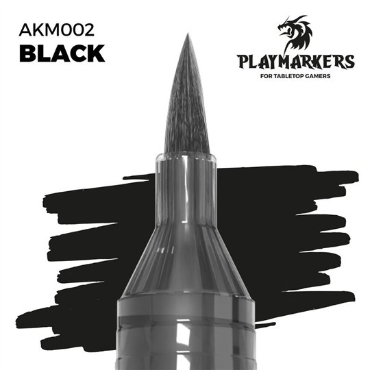 AKM002-Playmarker Black - AK Interactive AKM002