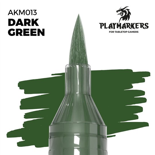 AKM013-Playmarker Dark Green Marker - AK Interactive AKM013