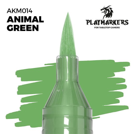 AKM014-Marqueur Playmarker vert animal - AK Interactive AKM014