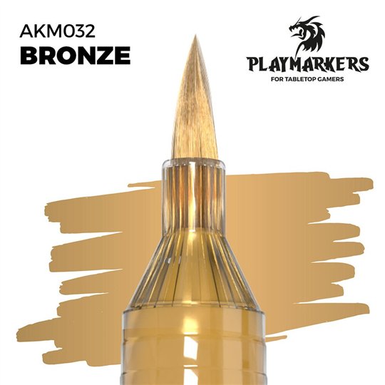 AKM032-Marqueur Playmarker Bronze - AK Interactive AKM032