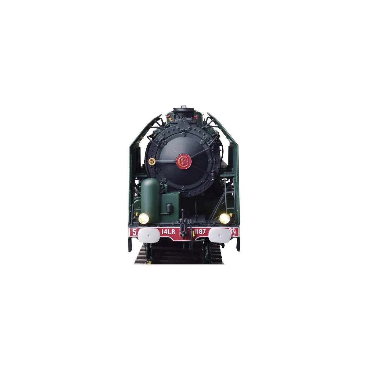 Model kit of the SNCF 141 R Mikado type steam locomotive - IXO COLL...