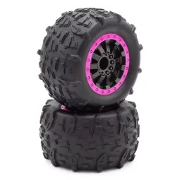 Complete pink wheels (x2) STX G2 Funtek - FTK-21087
