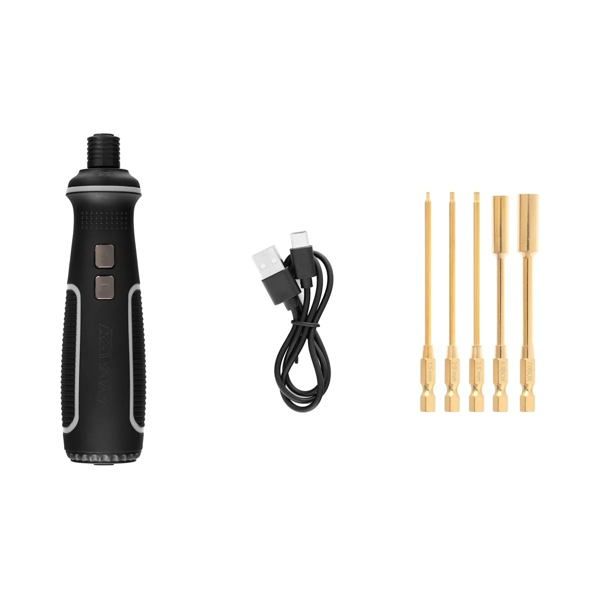 Kavan 1/4" LiPo Electric Screwdriver + 5 Bits - KAV66.8341 - KAV66....