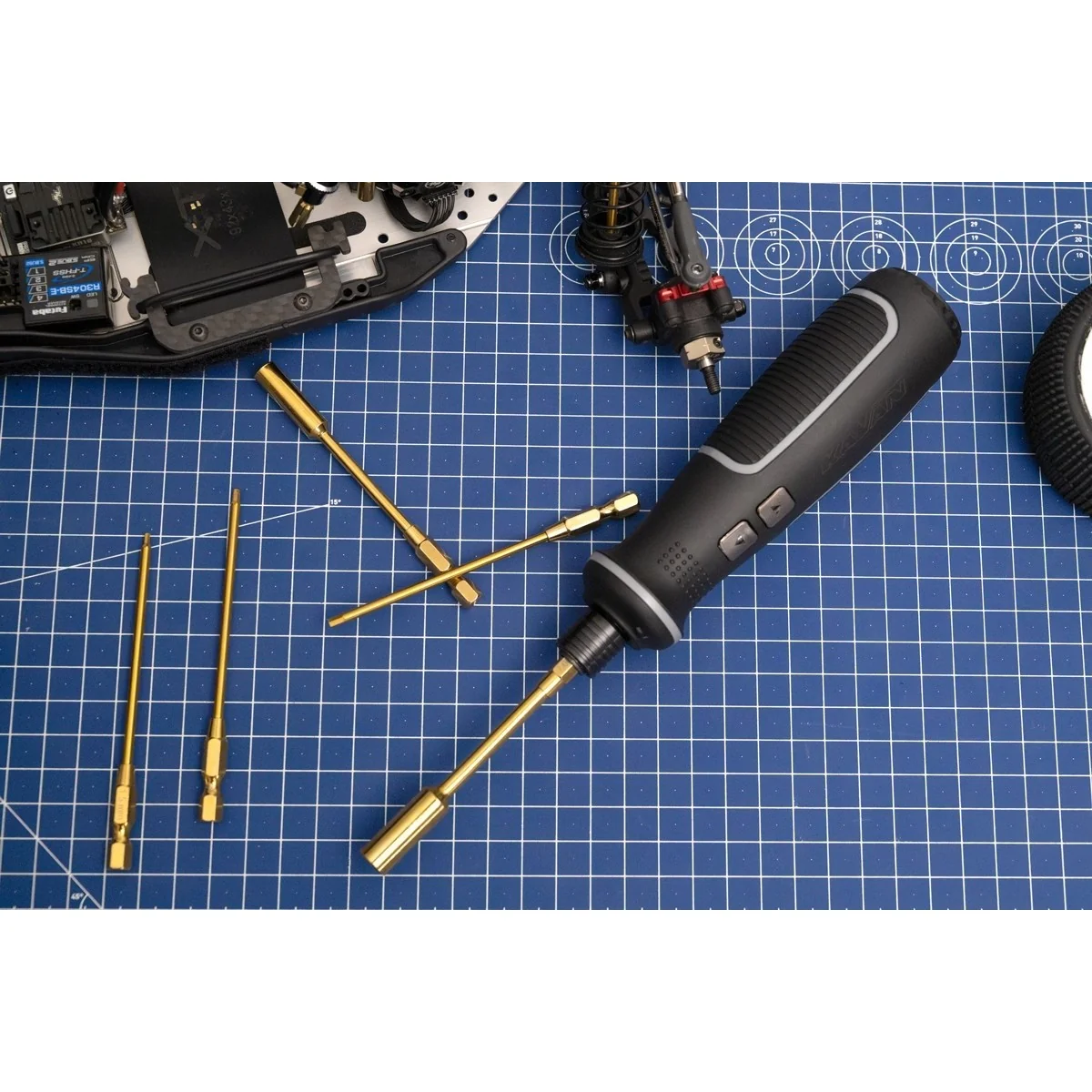 Kavan 1/4" LiPo Electric Screwdriver + 5 Bits - T422646