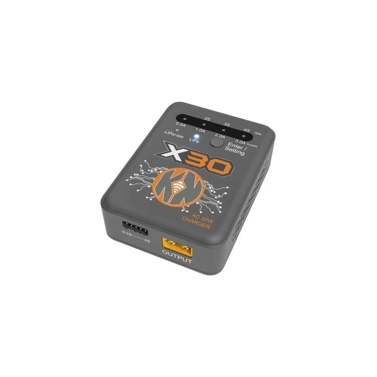 Konect KN-X30 Multi-Charger AC 30W for 2-4S LiPo, Li-ion, and LiFe ... Konect KN-X30 Multi-Charger AC 30W for 2-4S LiPo, Li-ion, and LiFe ...