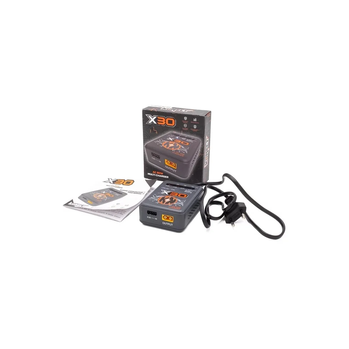 Konect KN-X30 Multi-Charger AC 30W for 2-4S LiPo, Li-ion, and LiFe ... Konect KN-X30 Multi-Charger AC 30W for 2-4S LiPo, Li-ion, and LiFe ...