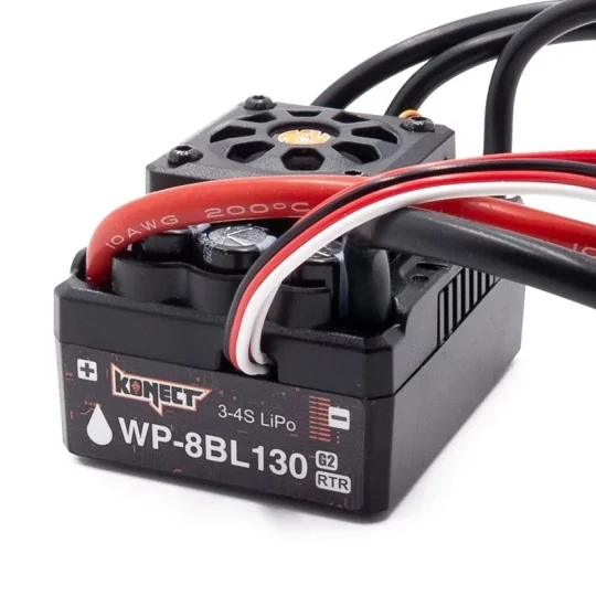KONECT 1/8 130A WP brushless combo + 4P 4274 2250KV motor - KN-COM... KN-COMBO-N2-KONECT 1/8 130A WP brushless combo + 4P 4274 2250KV motor - KN-COMBO-N2