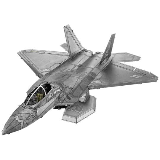 Metal Earth F-22 Raptor 3D Metal Model - ME1016 ME1016-Metal Earth F-22 Raptor 3D Metal Model - ME1016