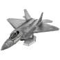 Metal Earth F-22 Raptor 3D Metal Model - ME1016 ME1016-Metal Earth F-22 Raptor 3D Metal Model - ME1016