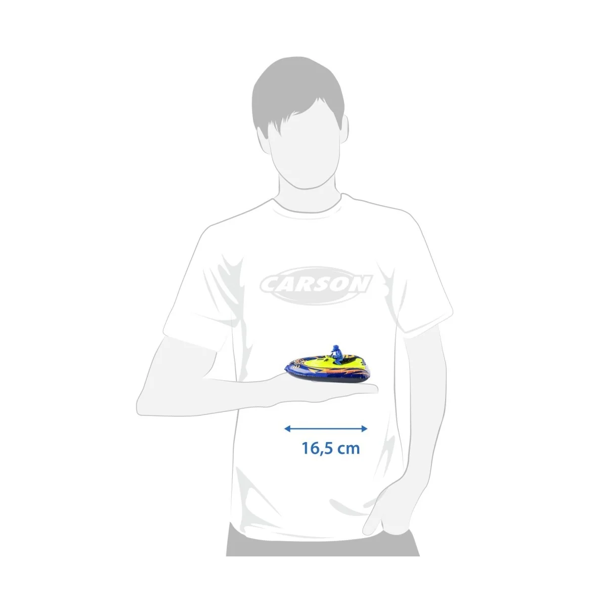 Carson Nano Wave Tiger 2.4GHz RC Boat - 500108064 Carson Nano Wave Tiger 2.4GHz RC Boat - 500108064