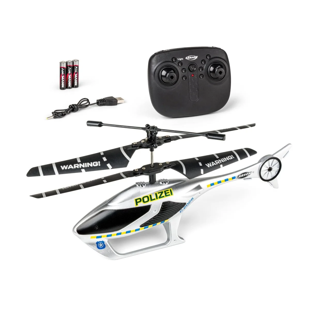 Carson Cyber Copter Police RC Helicopter 2.4GHz 2ch RTF - 500507194 Carson Cyber Copter Police RC Helicopter 2.4GHz 2ch RTF - 500507194