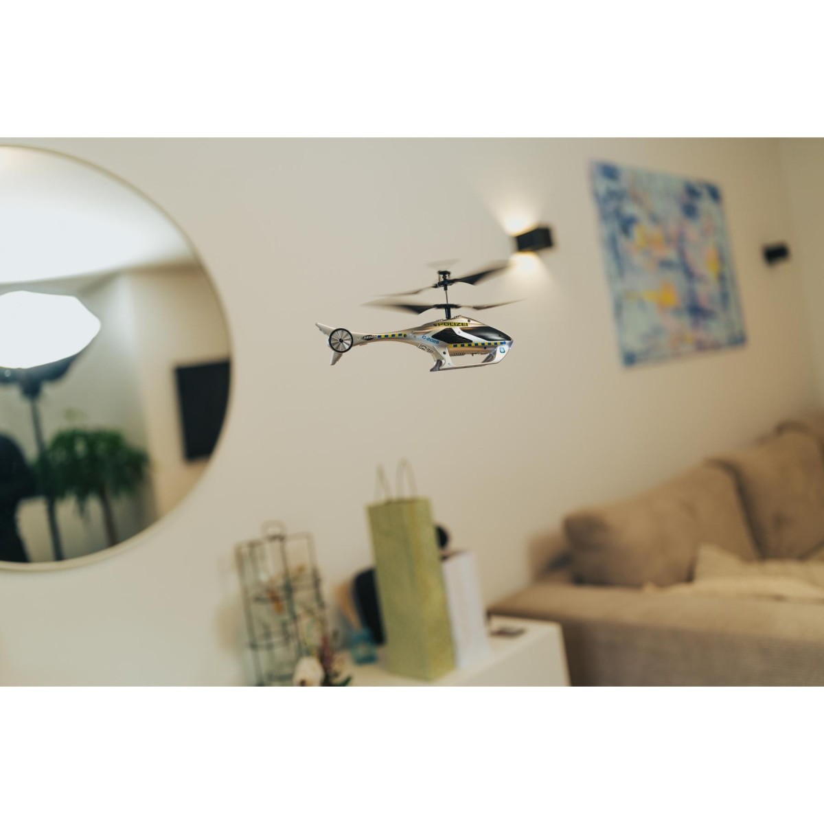 Carson Cyber Copter Police RC Helicopter 2.4GHz 2ch RTF - 500507194