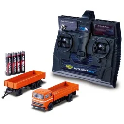 Camion MB 1620 avec remorque orange 2.4GHz RTR 1/87 Carson - 500504...
