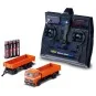 500504159-Camion MB 1620 avec remorque orange 2.4GHz RTR 1/87 Carson - 500504159