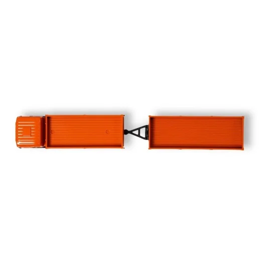 500504159-Camion MB 1620 avec remorque orange 2.4GHz RTR 1/87 Carson - 500504159