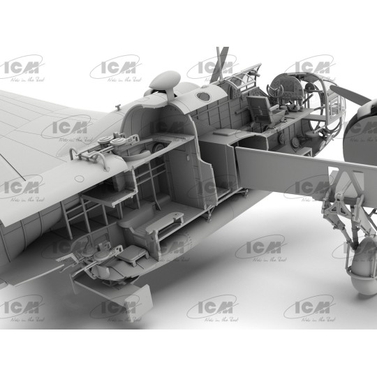 48353-Maquette avion HP.52 Hampden TB.Mk.I 1/48 - ICM 48353